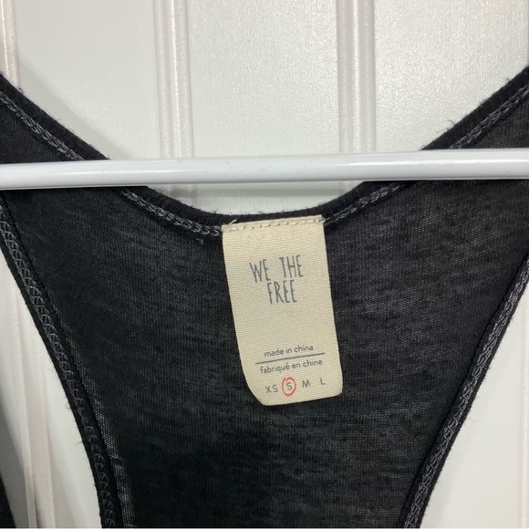 We The Free Tank Top Small Black racerback Boho Summer Casual Women - Picture 3 of 8